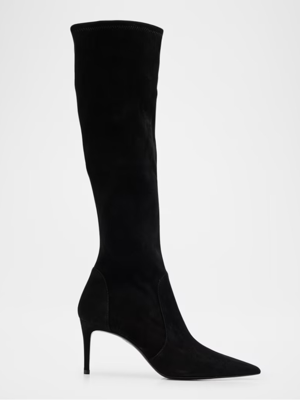 Stuart Weitzman Power Suede Stiletto Knee Boots